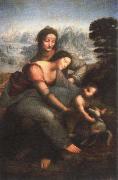 virgin and child with st.anne Leonardo Da Vinci